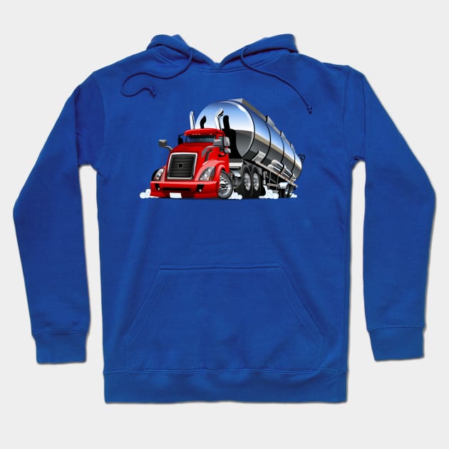 Cartoon truck Hoodie by Mechanik